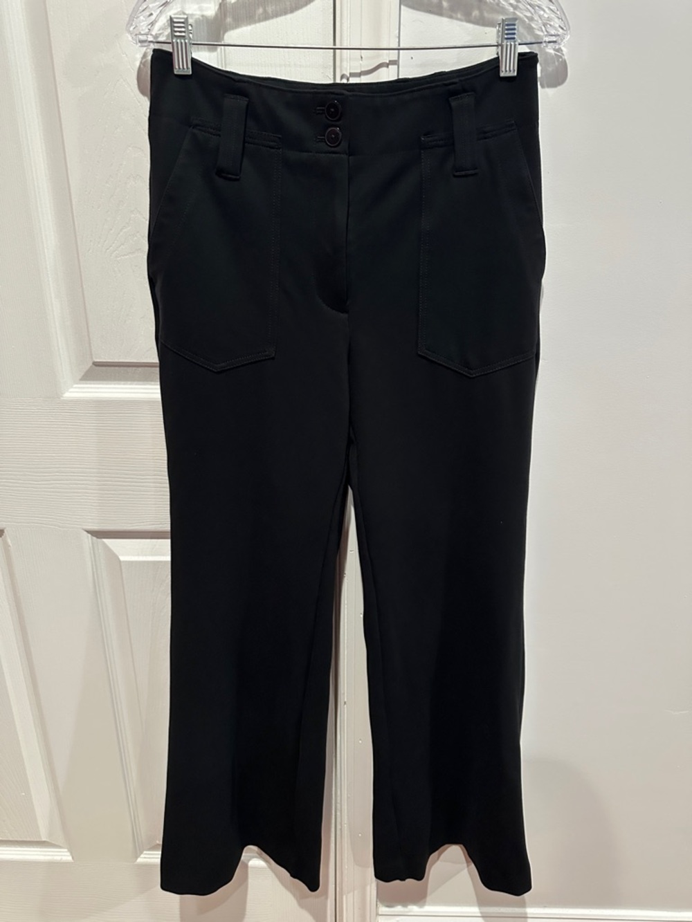 Maeve by Anthropologie The Naomi Ponte Wide Leg Flare Pants Size 10 - Picture 3 of 12